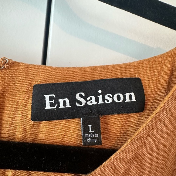 En Saison Sophie Cutout Mini Dress Brown (Size L) - Picture 7 of 11